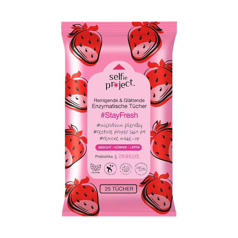 Серветки для зняття макіяжу Selfie Project StayFresh Cleansing &amp; Toning Micellar Wipes, 25 шт